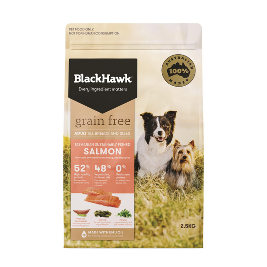 Black Hawk Dog Grain Free Salmon 2.5kg