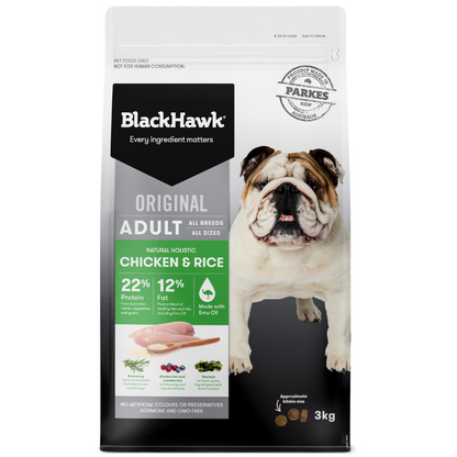 Black Hawk Chicken & Rice Original Adult Dog Food All breeds