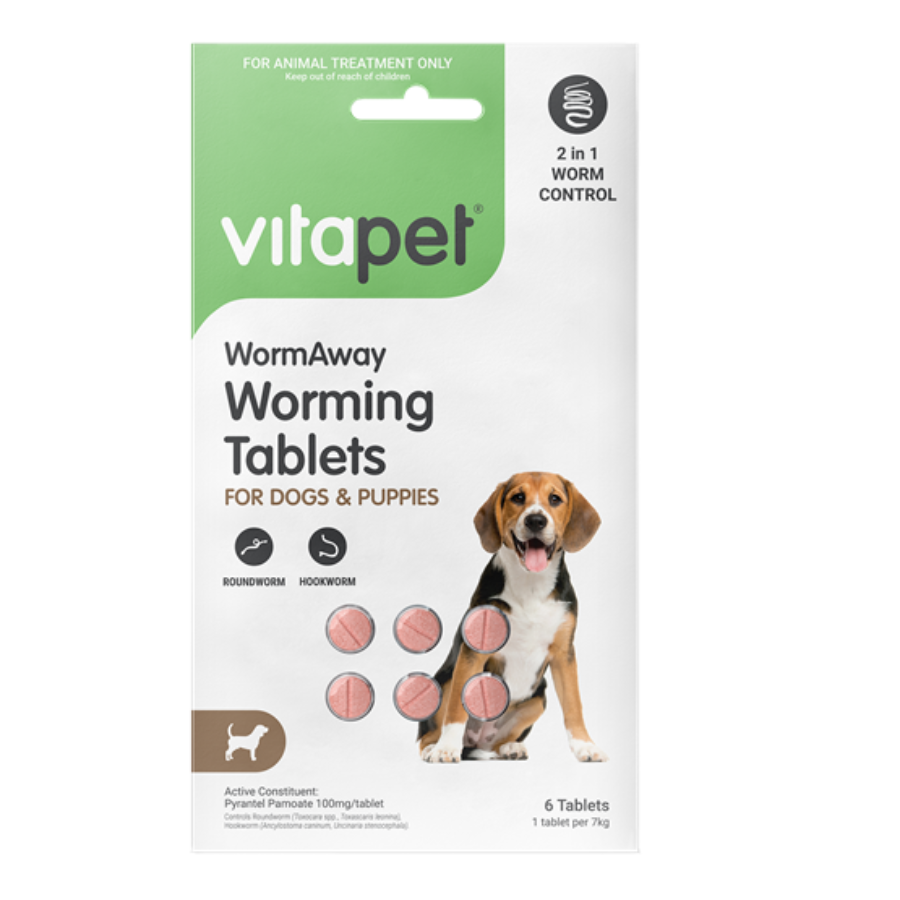 VitaPet|WormAway Worming Tablets for Dogs and Puppies