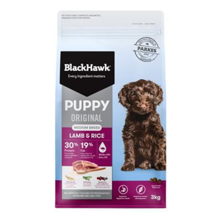 Black Hawk Puppy Medium Breed Lamb & Rice 3kg