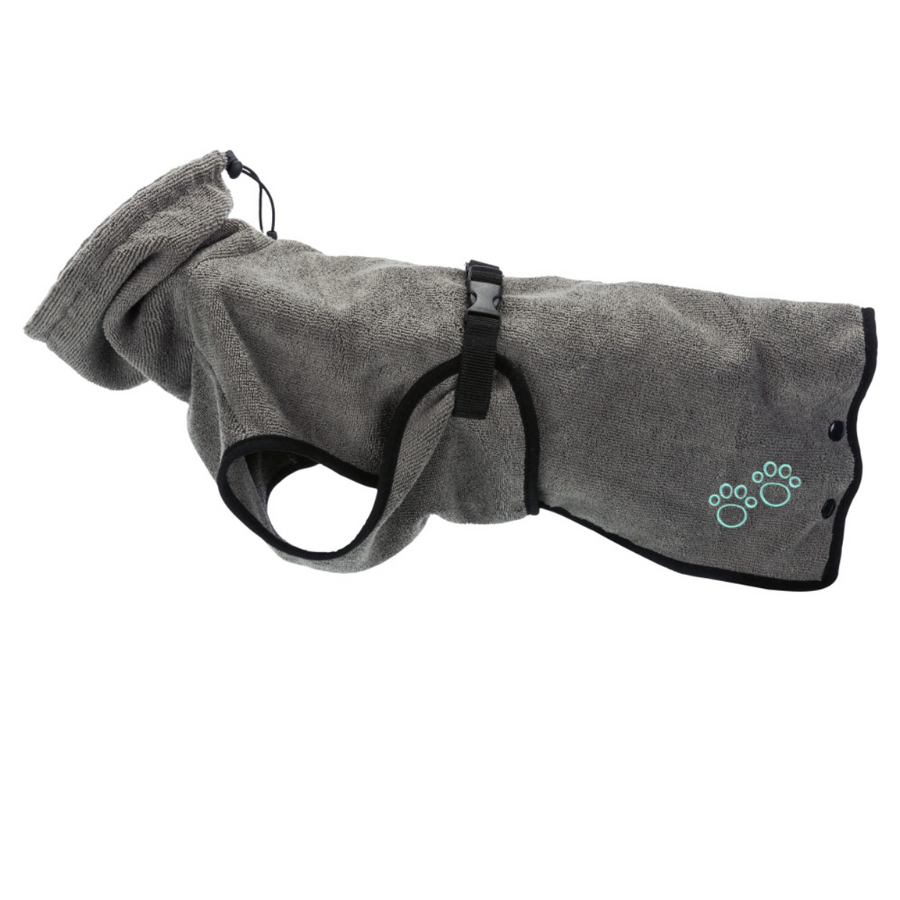 Bathrobe for Dogs Grey XS - 30cm