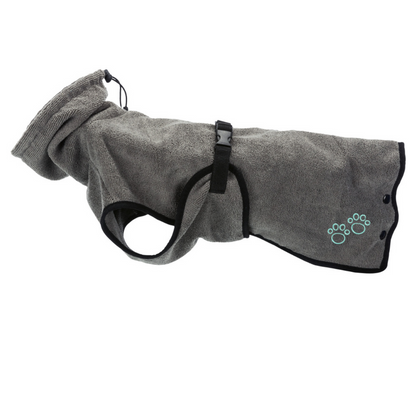 Bathrobe for Dogs Grey XS - 30cm