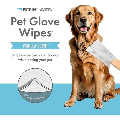 Petkin Pet Glove Wipes 30pk