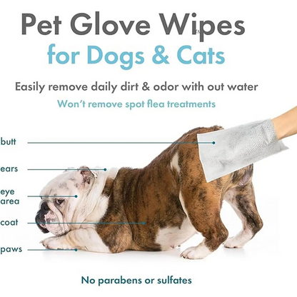 Petkin Pet Glove Wipes 30pk