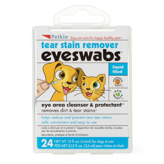 Petkin Eye & Tear Swabs 24pk