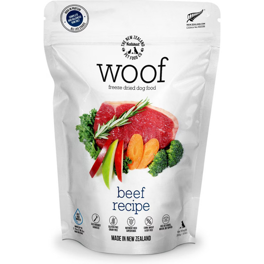 WOOF Dog Treat Beef Recipe 50g