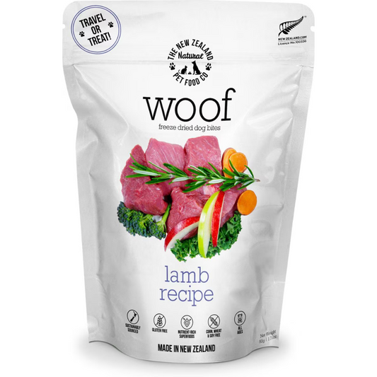 WOOF Dog Treat Lamb Recipe 50g