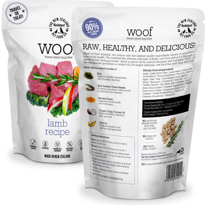 WOOF Dog Treat Lamb Recipe 50g