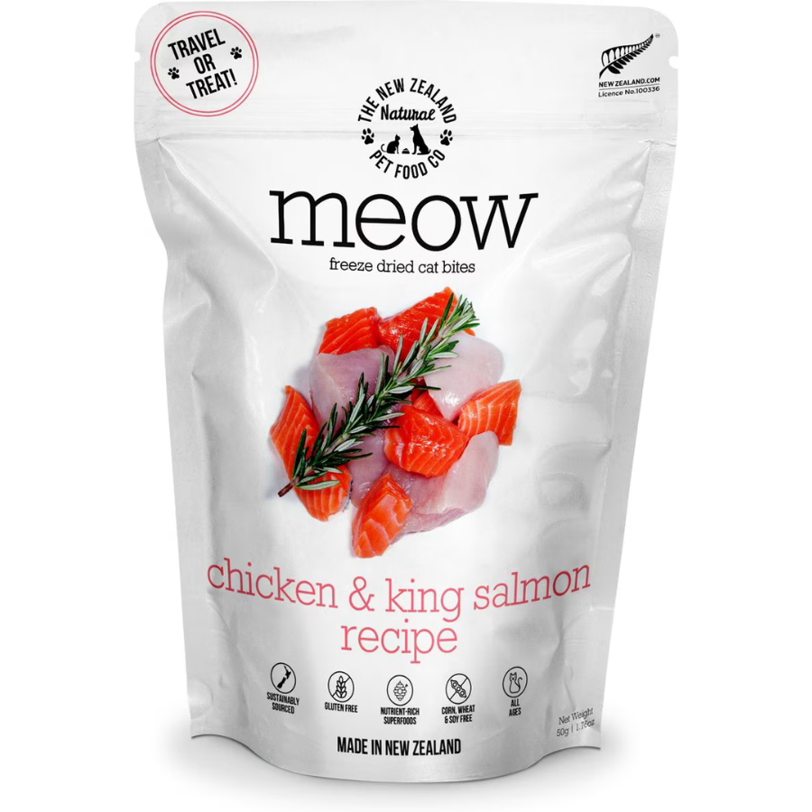 MEOW Cat Treat Chicken & Salmon Recipe 50g