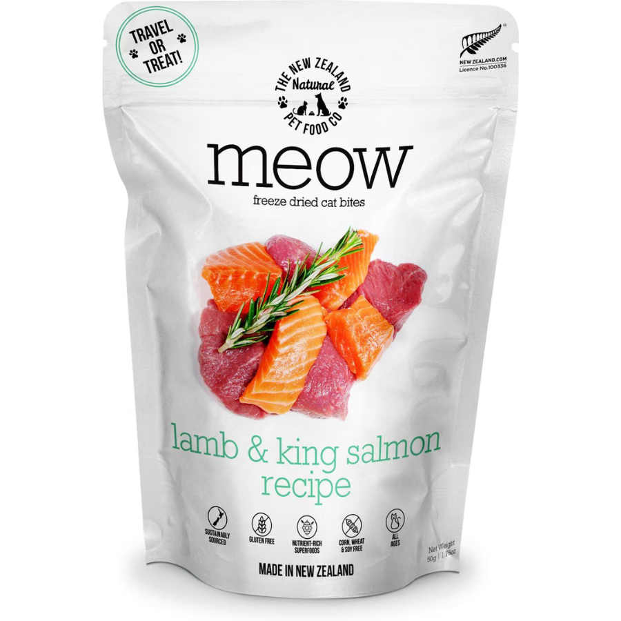 MEOW Cat Treat Lamb & Salmon Recipe 50g