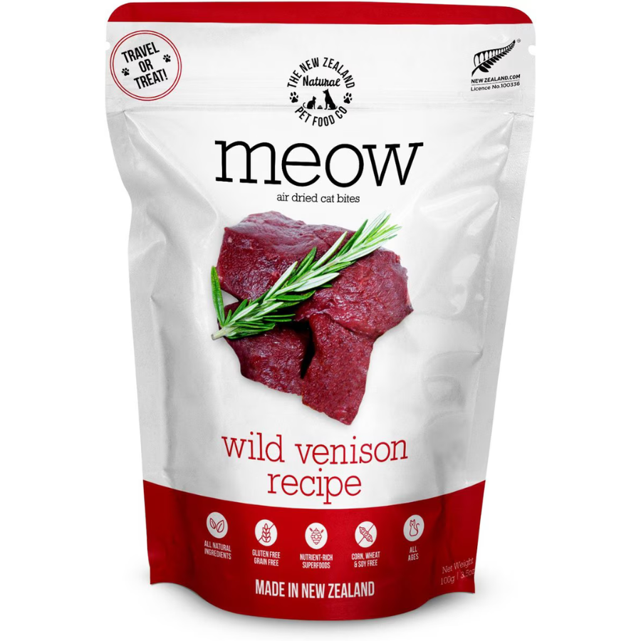 MEOW Air Dried Wild Venison Recipe 100g