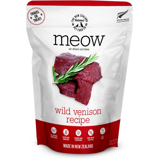 MEOW Air Dried Wild Venison Recipe 100g