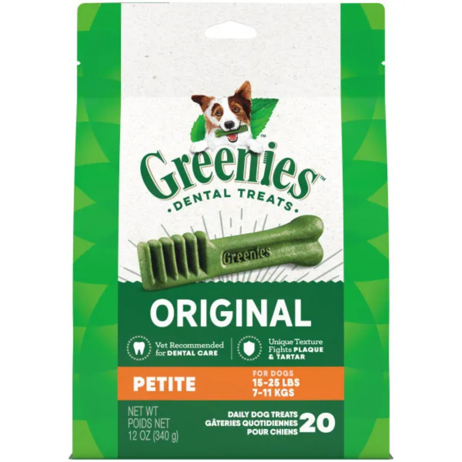 Greenies Original Petite Natural Dental Care Dog Treats, 340g (20 Treats)