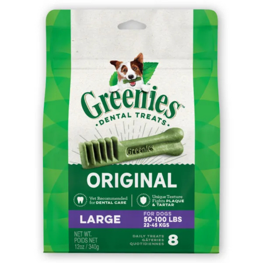 Greenies Original Large Natural Dental Care Dog Treats, 340g (8 Treats)