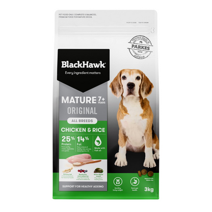 Black Hawk Dog Mature Chicken & Rice 3kg