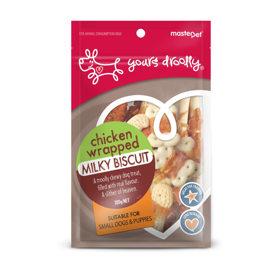 Yours Droolly Chicken Wrapped Milky Biscuit 100g