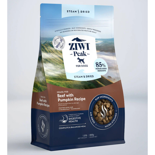 Ziwi Peak Steam And Dried Dog Food - Beef 800g