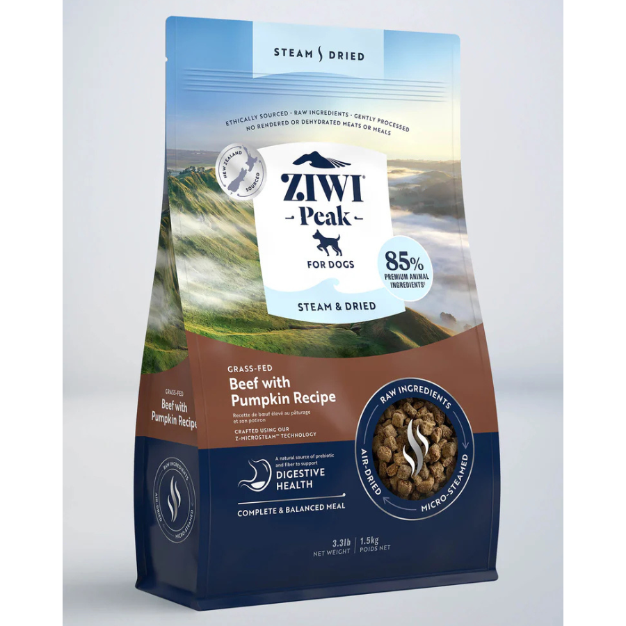 Ziwi Peak Steam And Dried Dog Food - Beef 1.5kg