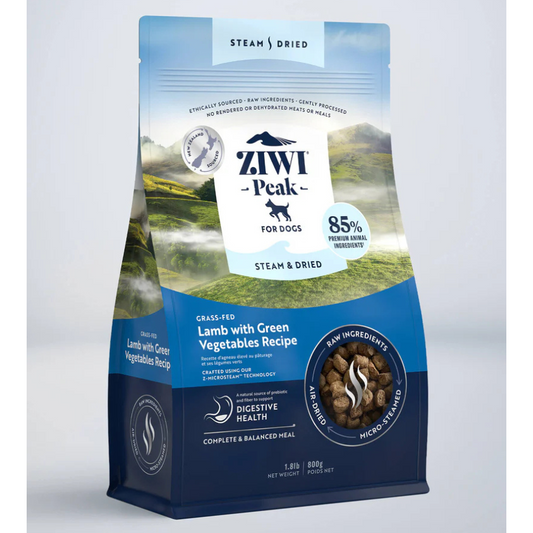 Ziwi Peak Steam And Dried Dog Food - Lamb 800g