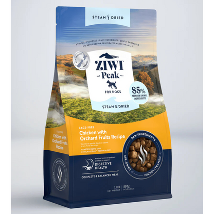 Ziwi Peak Steam And Dried Dog Food - Chicken 800g