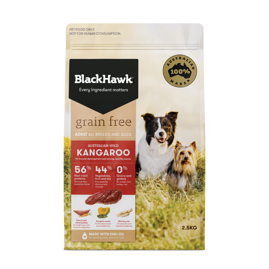 Black Hawk Dog Grain Free Kangaroo 2.5kg