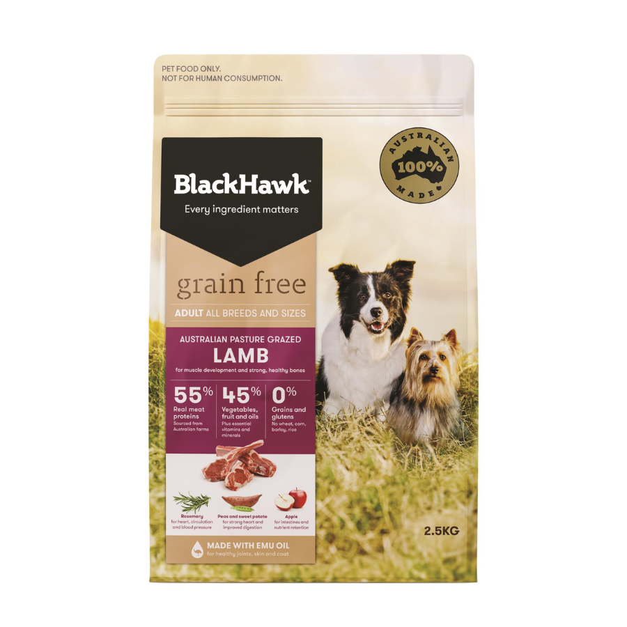 Black Hawk Dog Grain Free Lamb 2.5kg