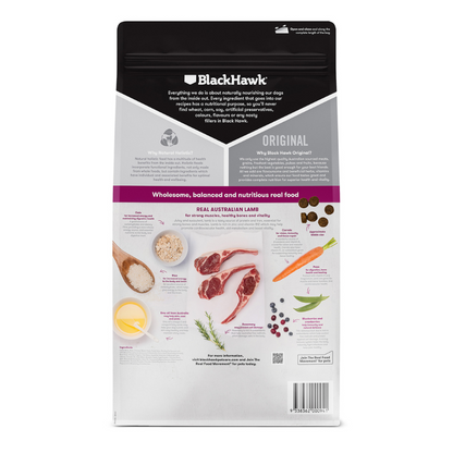 BLACK HAWK DOG LAMB & RICE 3KG