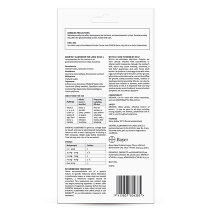 Bayer Drontal Dog 35 kg Tab 2 pack