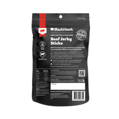 Black Hawk Dog Treats Beef Jerky Sticks 100g