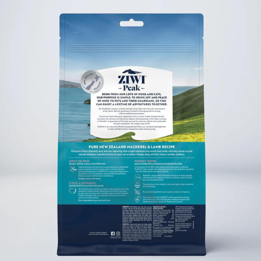 ZIWI Peak Cat Food - Mackerel & Lamb Recipe 400g