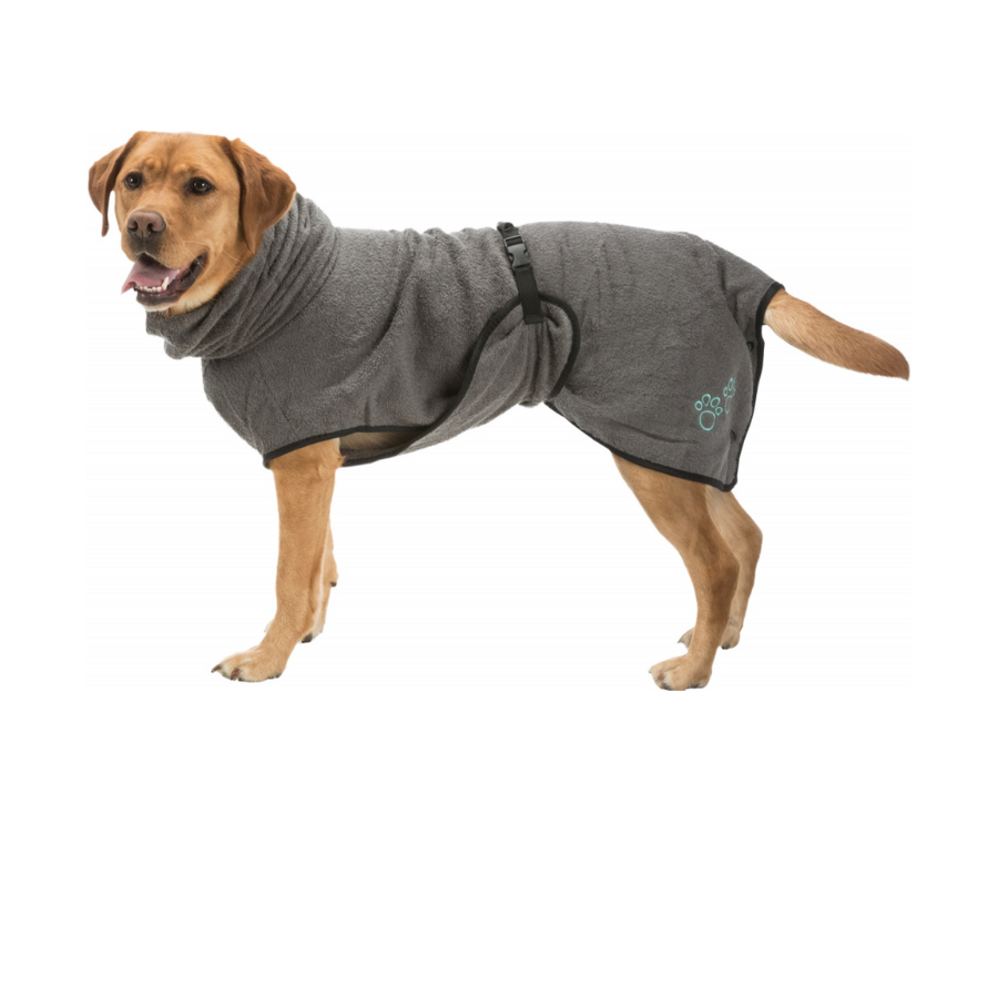 Bathrobe for Dogs Grey XS - 30cm