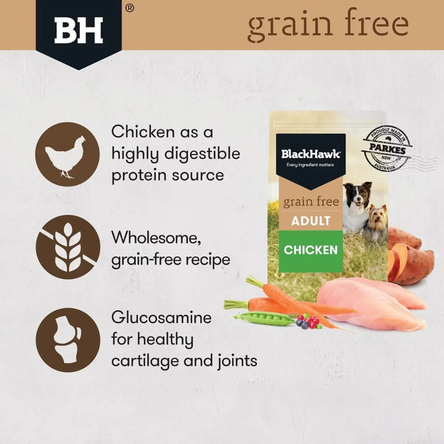 Black Hawk Dog Grain Free Chicken 2.5kg