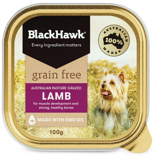 Black Hawk Adult Grain Free Wet Dog Food Lamb 100g