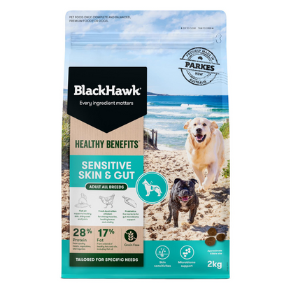 Black Hawk Dog Healthy Benefits Sensitive Skin & Gut 2kg