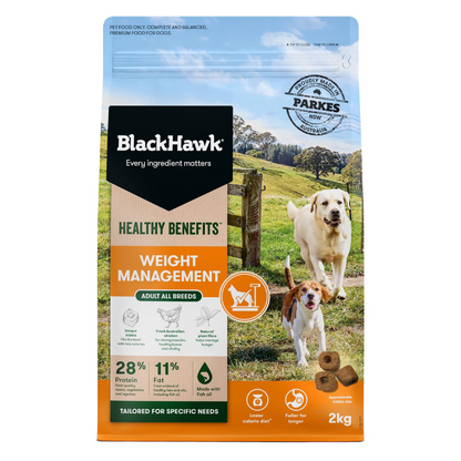 Black Hawk Dog Healthy Benefits Weight Management 2kg