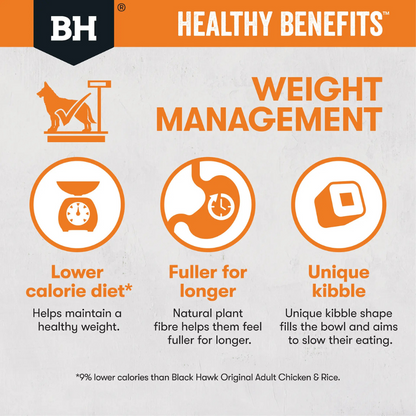 Black Hawk Dog Healthy Benefits Weight Management 2kg