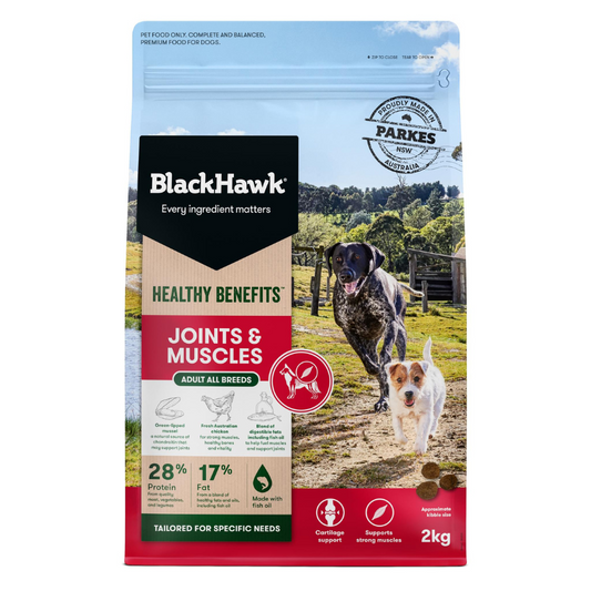 Black Hawk Dog Healthy Benefits Joints & Muscles 2kg