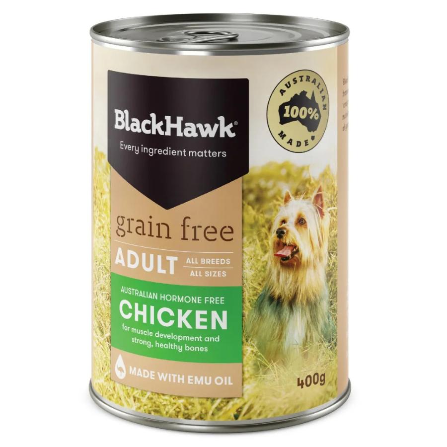 Black Hawk Adult Grain Free Wet Dog Food Chicken 400g