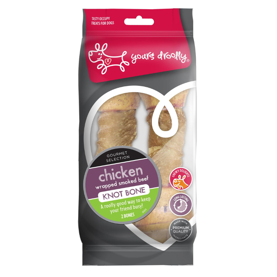 Yours Droolly KnotBone Chicken Wrapped 2 Pack