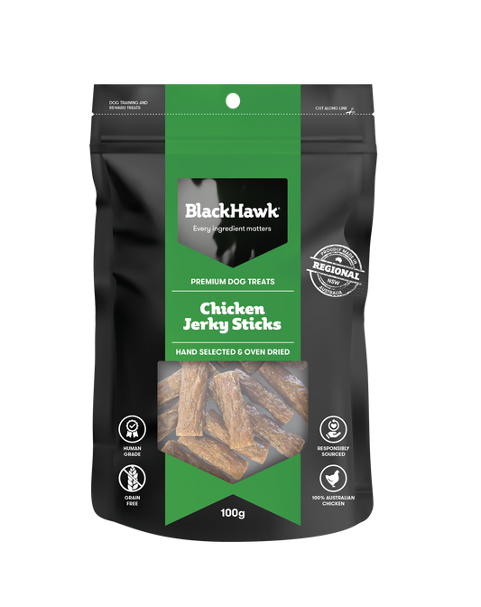 Black Hawk Dog Treats Chicken Jerky Sticks 100g